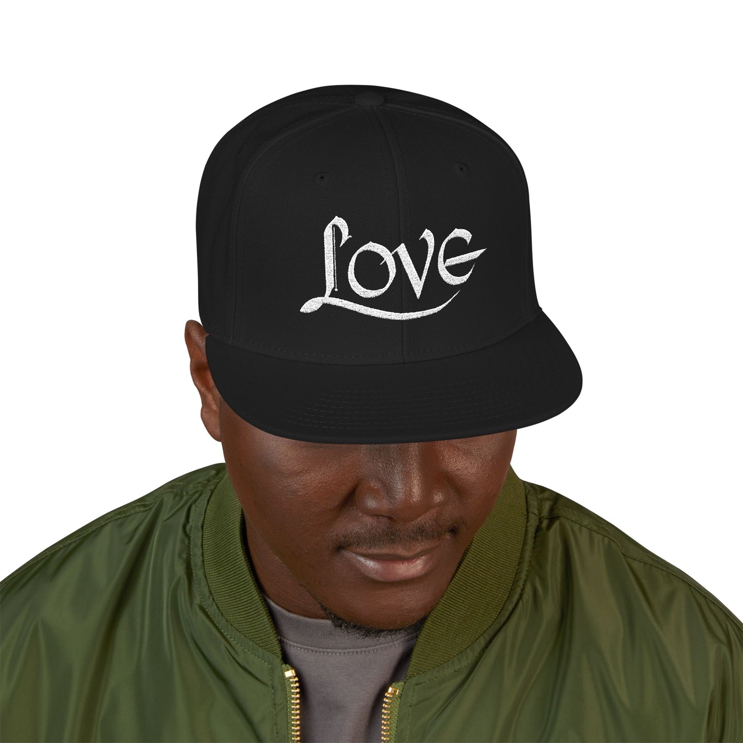 LOVE Embroidered Snapback Hat