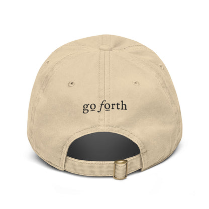 Christ Is King Embroidered Baseball Cap — 'Go Forth' Hat