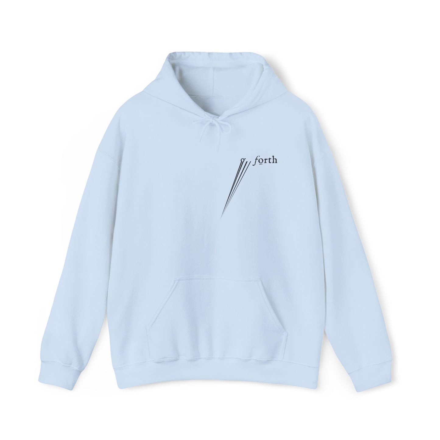 GO FORTH EMBROIDERED LIGHT Unisex Heavy Blend™ Hooded Sweatshirt
