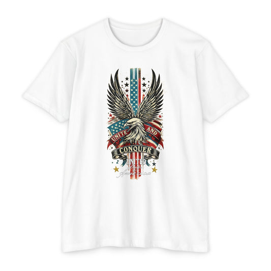 UNITE AND CONQUER  Unisex CVC Jersey T-shirt
