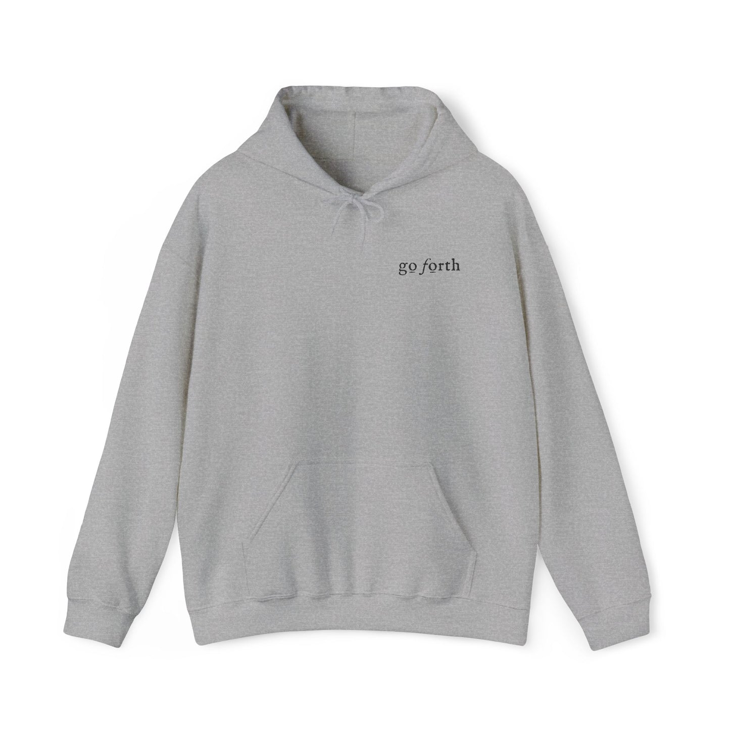 GO FORTH EMBROIDERED LIGHT Unisex Heavy Blend™ Hooded Sweatshirt