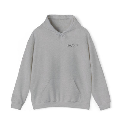 GO FORTH EMBROIDERED LIGHT Unisex Heavy Blend™ Hooded Sweatshirt
