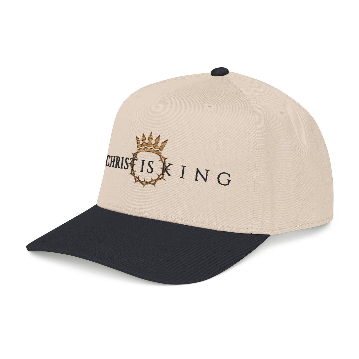 Christ Is King Baseball Cap — Christian Crown Embroidered Hat