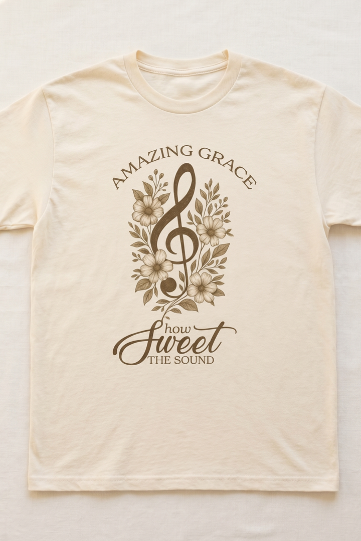 AMAZING GRACE - HOW SWEET THE SOUND - T SHIRT