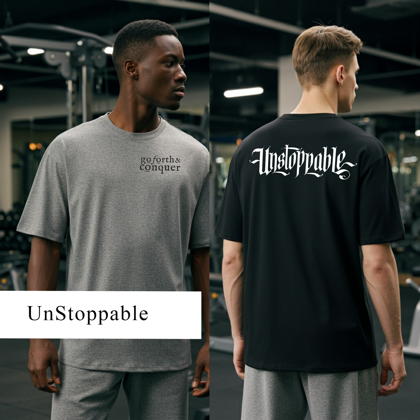 UNSTOPPABLE Men's Acid Washed Heavy Oversize Tee