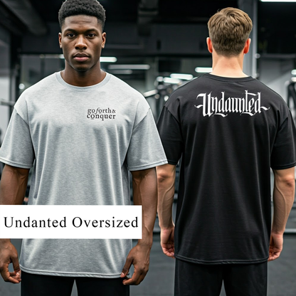 UNDAUNTED Men's Acid Washed Heavy Oversize Tee