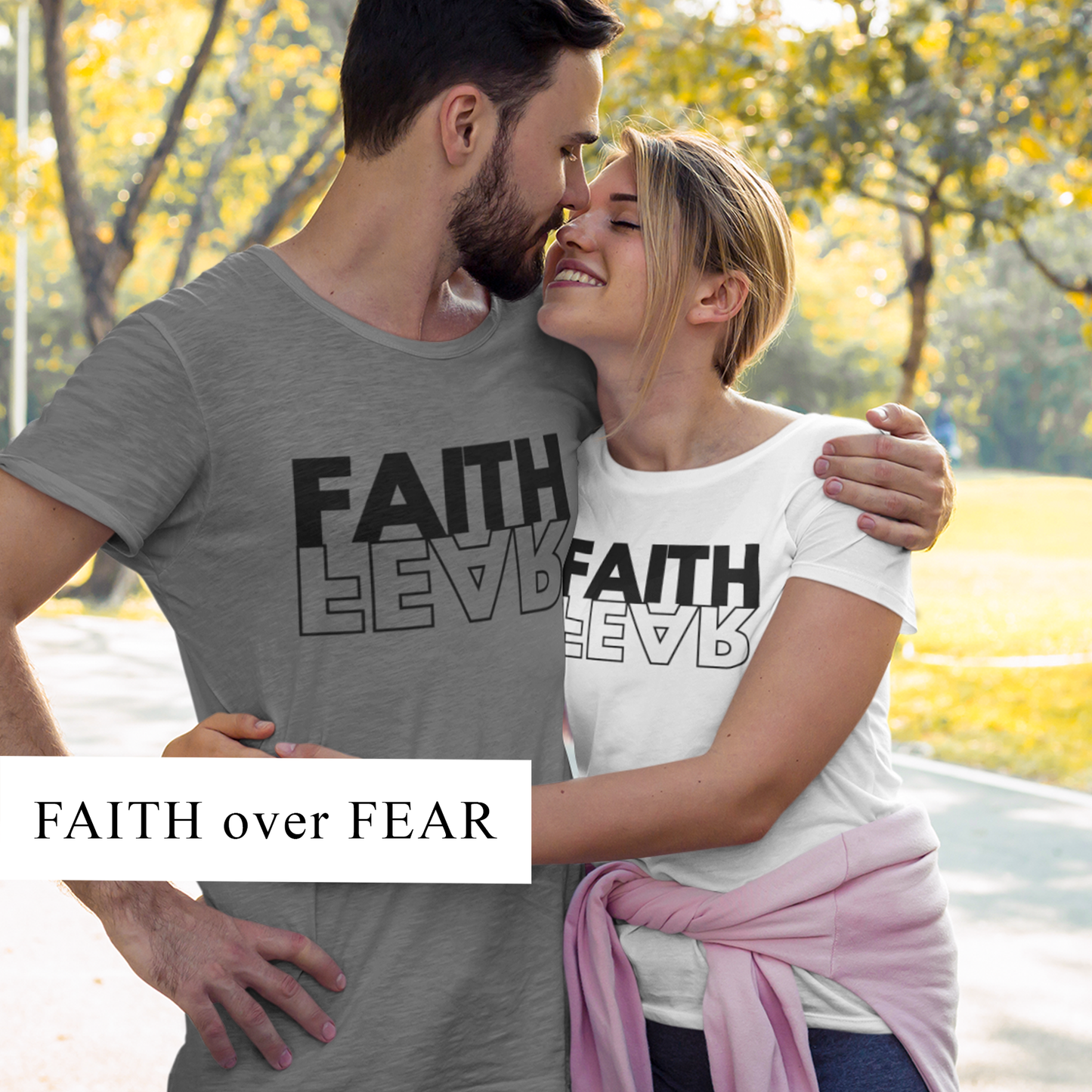 FAITH OVER FEAR Unisex Triblend Tee