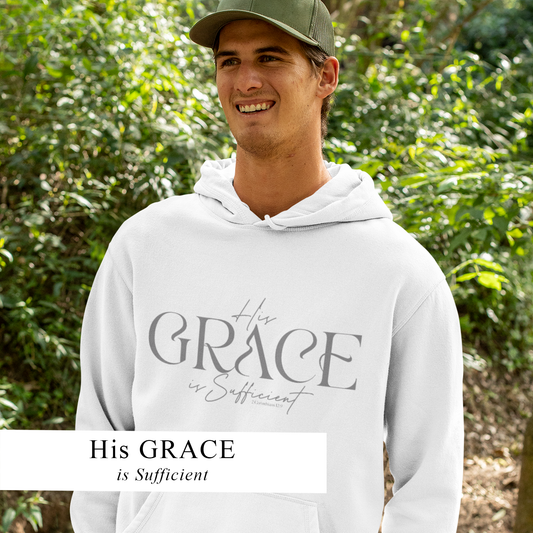 HIS GRACE IS SUFFICIENT - Unisex Hooded Sweatshirt