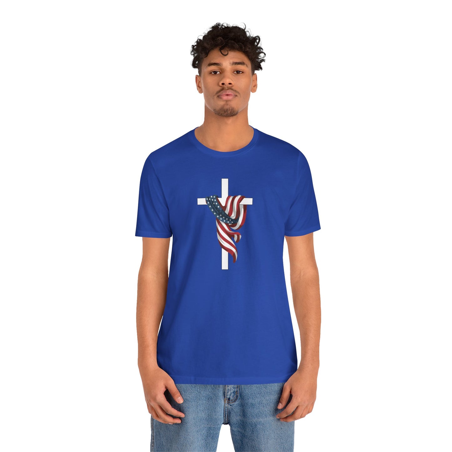 Patriotic Cross Unisex Tee Shirt