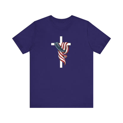 Patriotic Cross Unisex Tee Shirt