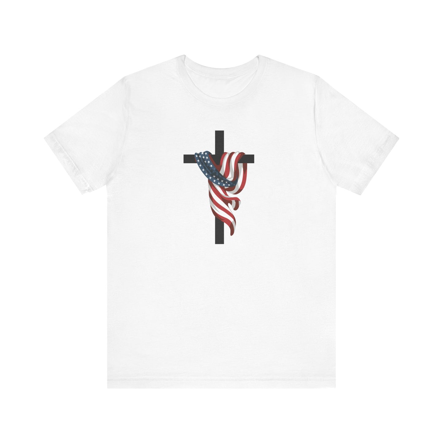 Patriotic Cross Unisex Tee Shirt