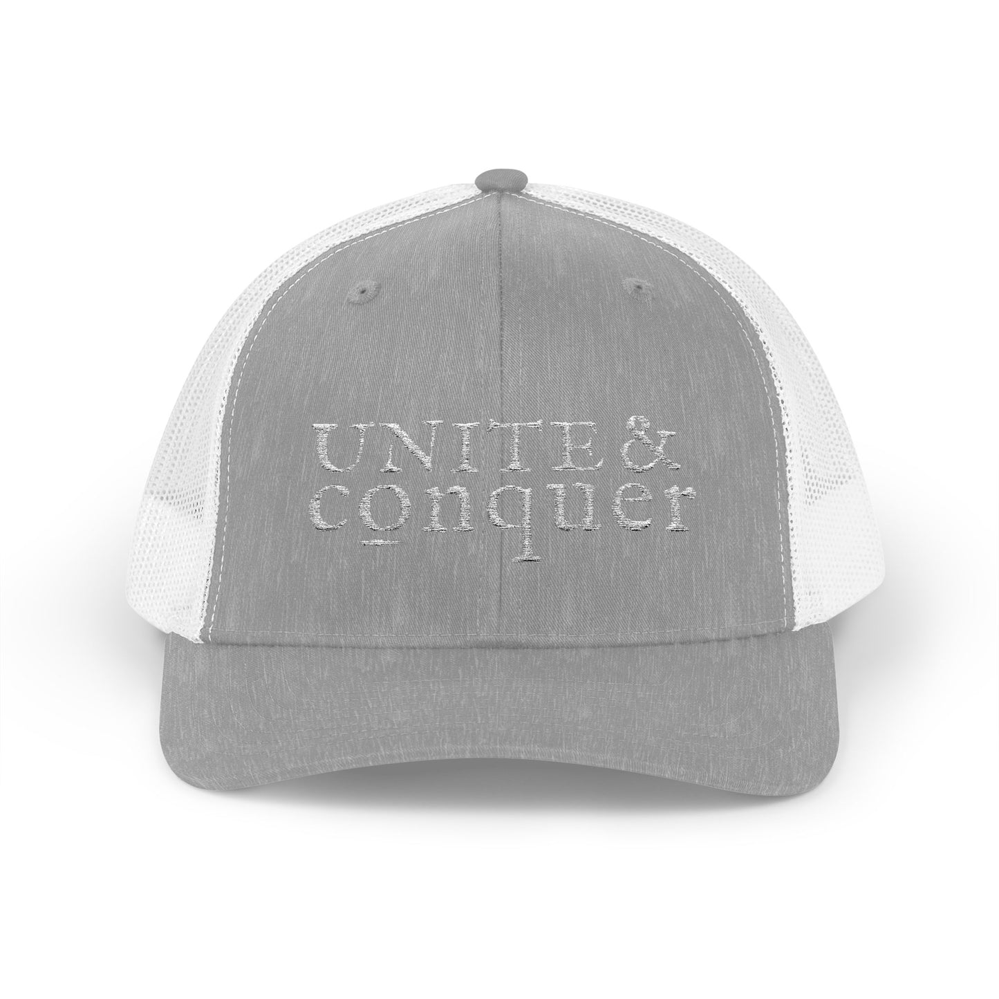 UNITE AND CONQUER Snapback Trucker Cap