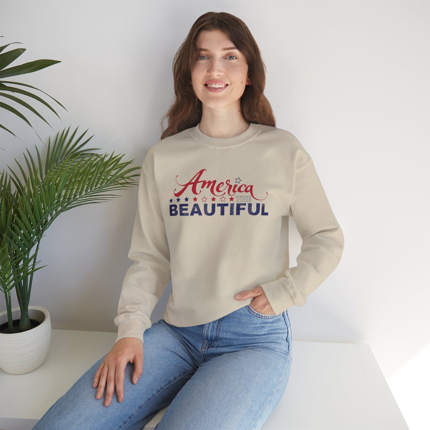 AMERICA THE BEAUTIFUL Unisex Heavy Blend™ Crewneck Sweatshirt