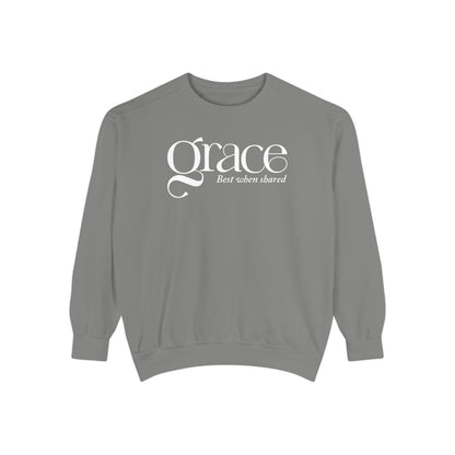 GRACE - BEST WHEN SHARED Sweatshirt - 2 Corinthians 12:9