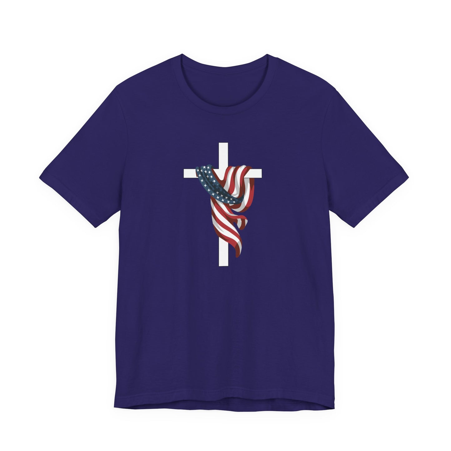 Patriotic Cross Unisex Tee Shirt