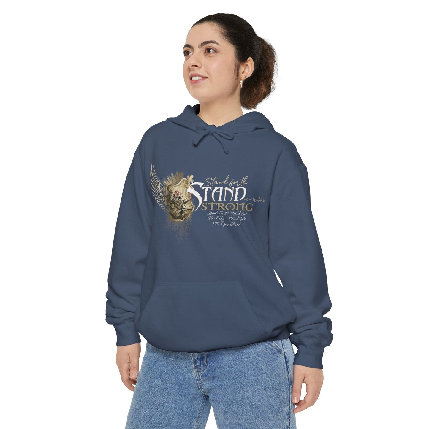 STAND STRONG Unisex Garment-Dyed Hoodie