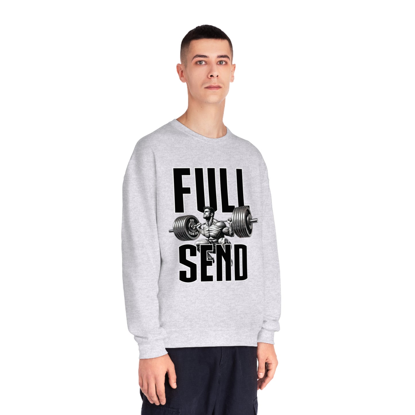 FULL SEND WEIGHTS Unisex NuBlend® Crewneck Sweatshirt