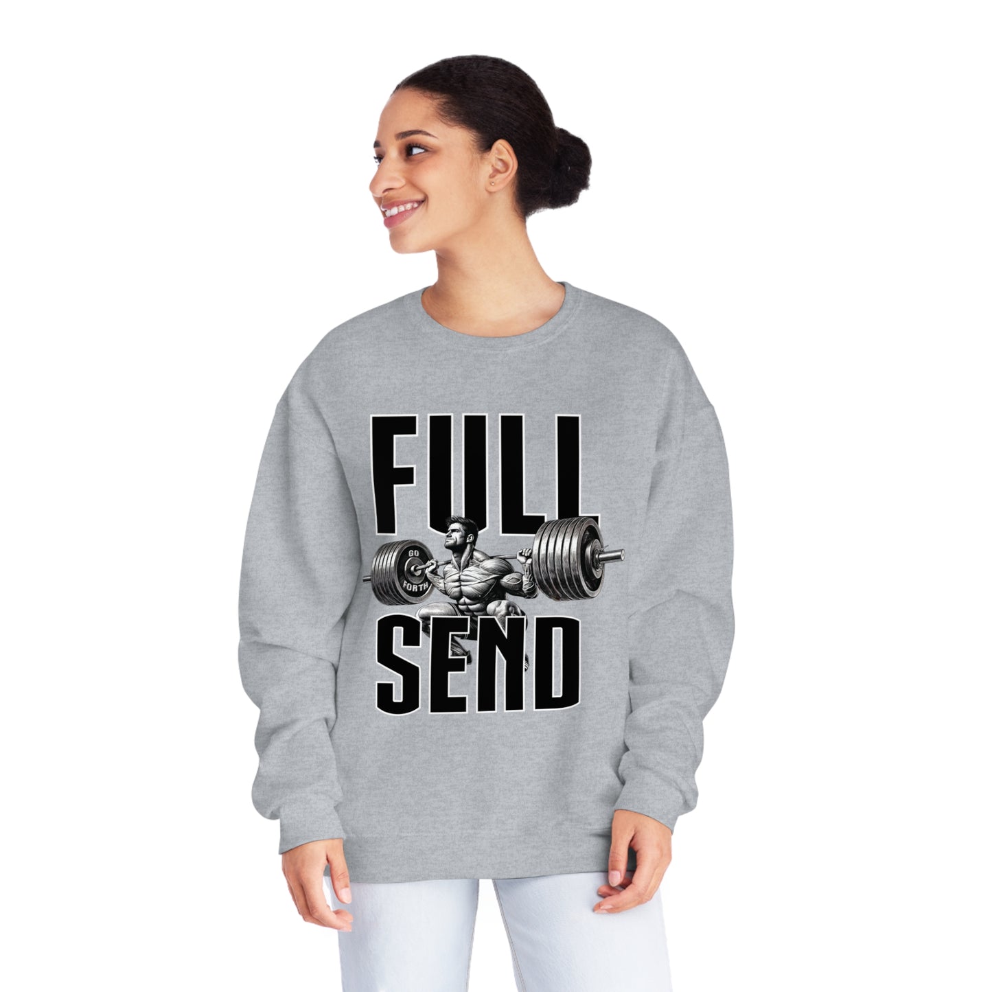 FULL SEND WEIGHTS Unisex NuBlend® Crewneck Sweatshirt