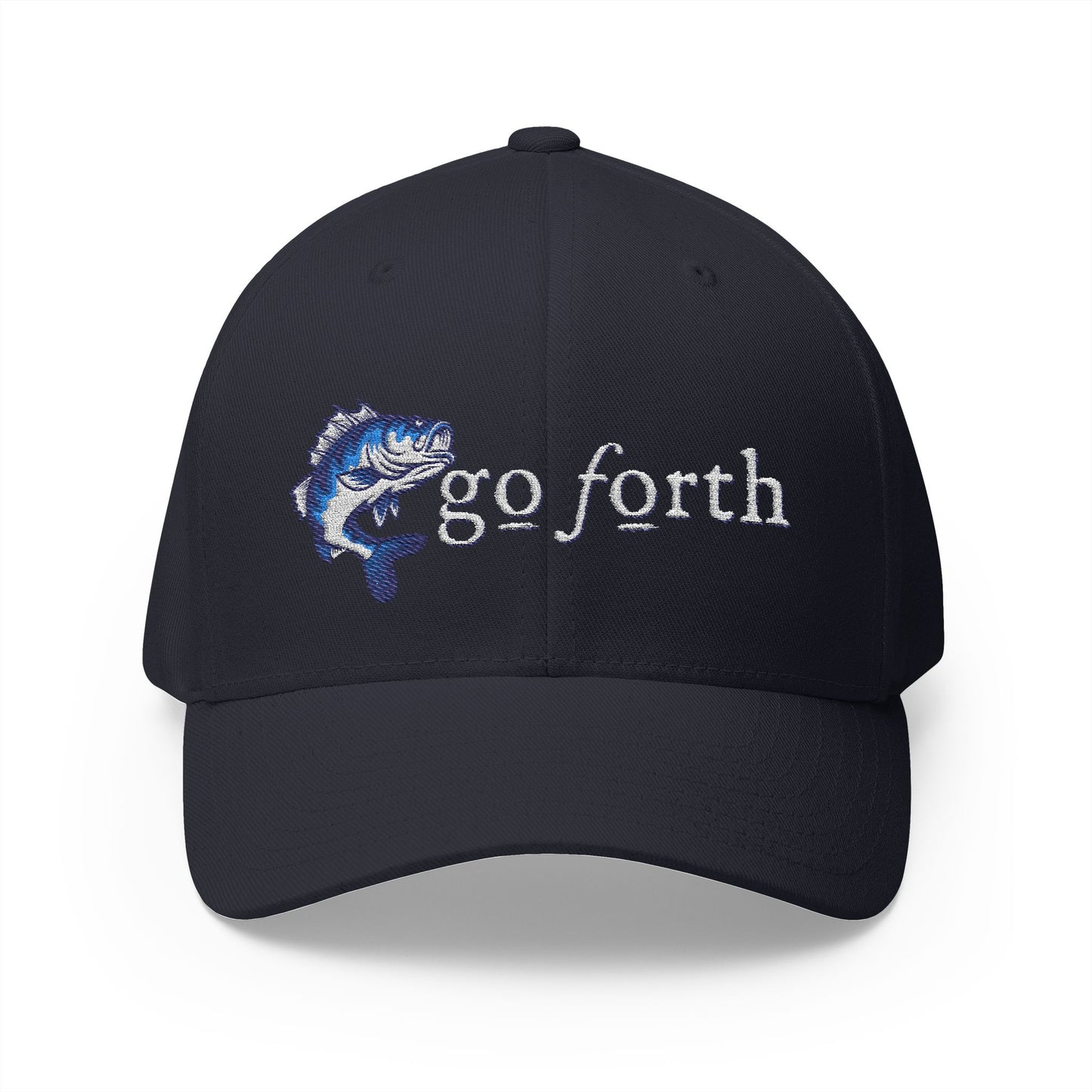 Go Forth, Outdoor Hat, Embroidered Fishing Cap -