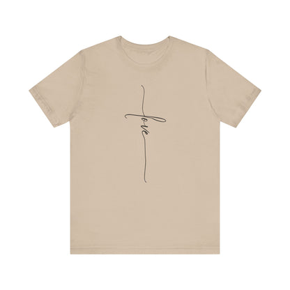 LOVE Cross Unisex Tee Shirt.