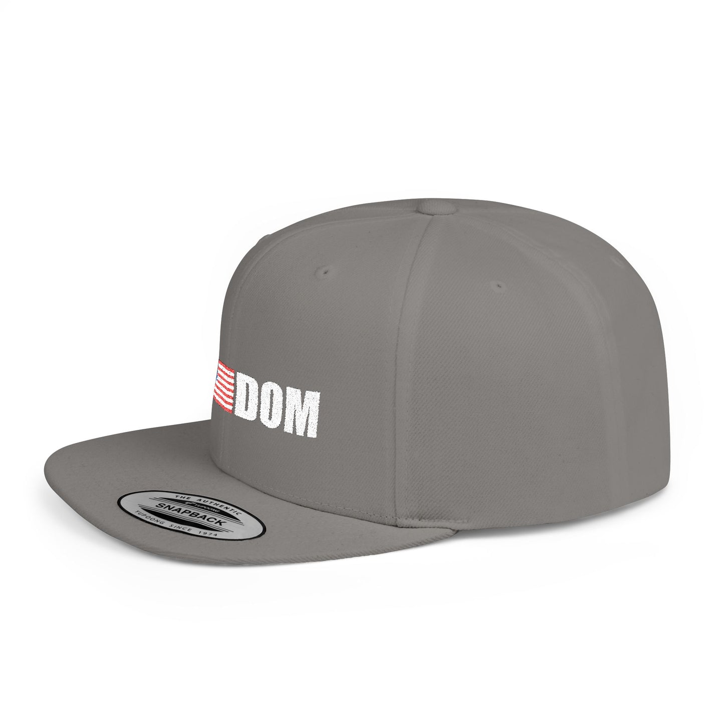 FREEDOM-Inspired Flat Bill Snapback Hat,