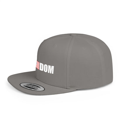 FREEDOM-Inspired Flat Bill Snapback Hat,