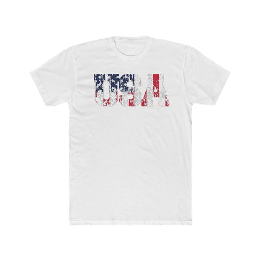 USA Unisex Cotton Crew Tee