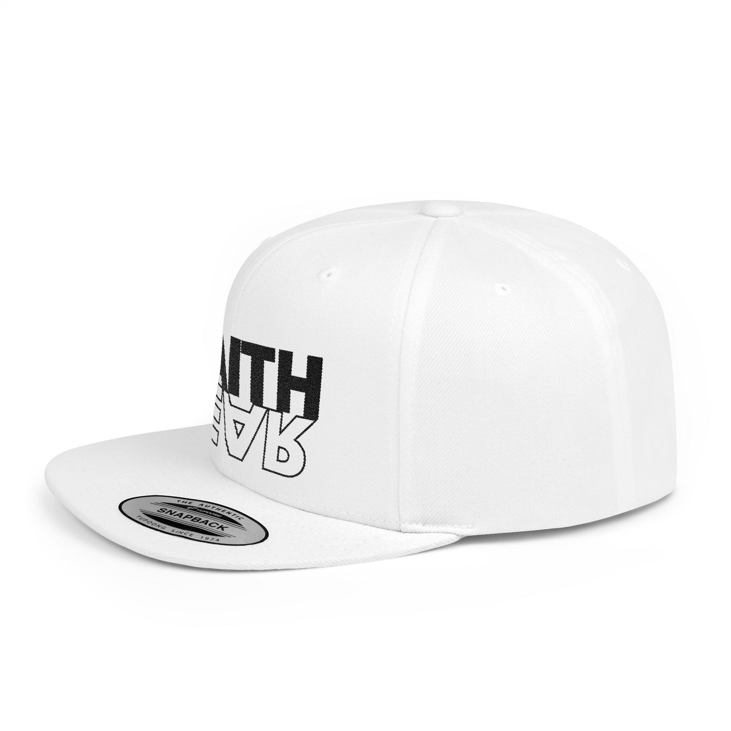 FAITH OVER FEAR Faith-Inspired Flat Bill Snapback Hat,