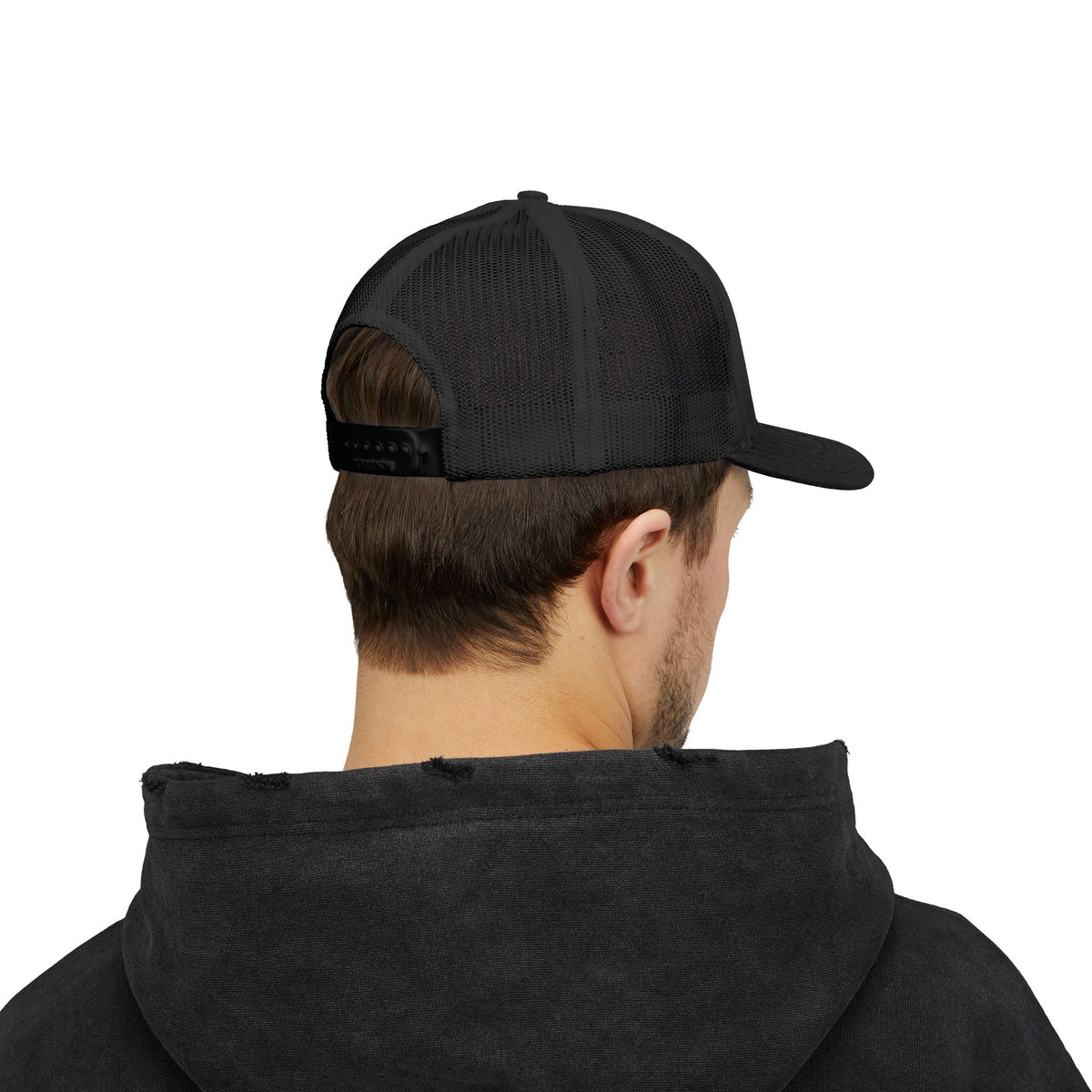 PAID IN FULL Snapback Trucker Cap - WHITE EMBROIDERY