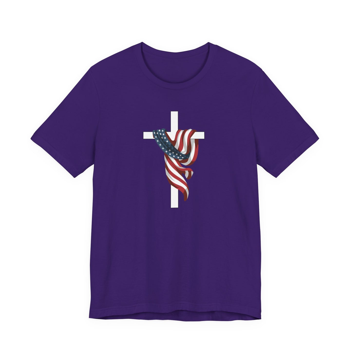 Patriotic Cross Unisex Tee Shirt