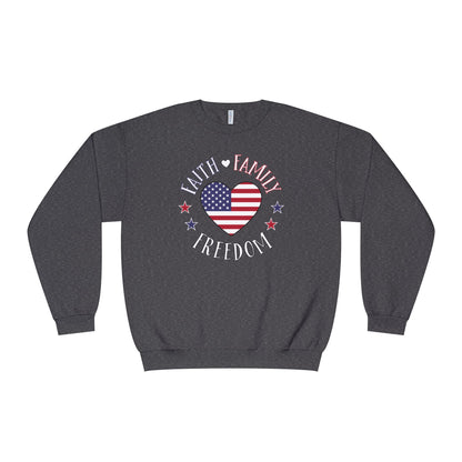 FAITH FAMILY FREEDOM SWEATSHIRT Unisex Crewneck Sweatshirt