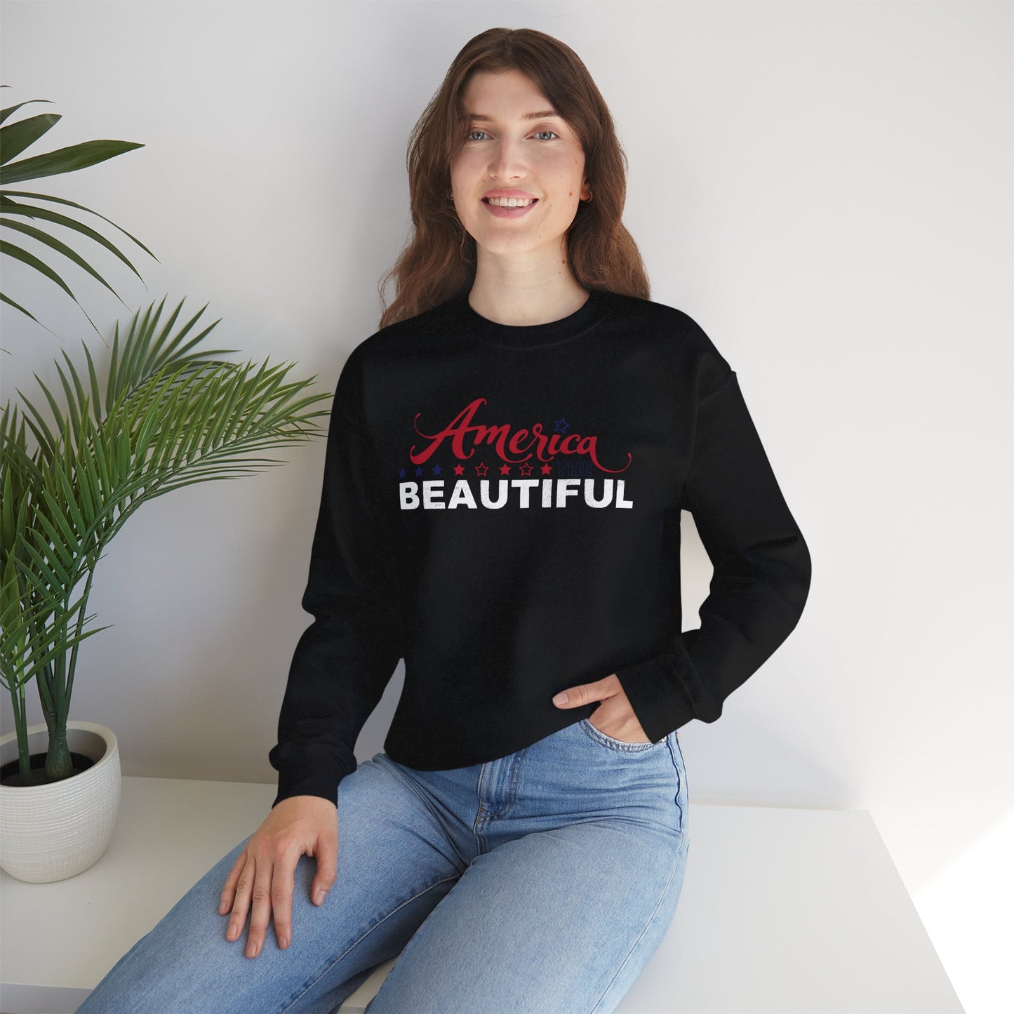 AMERICA THE BEAUTIFUL Unisex Heavy Blend™ Crewneck Sweatshirt