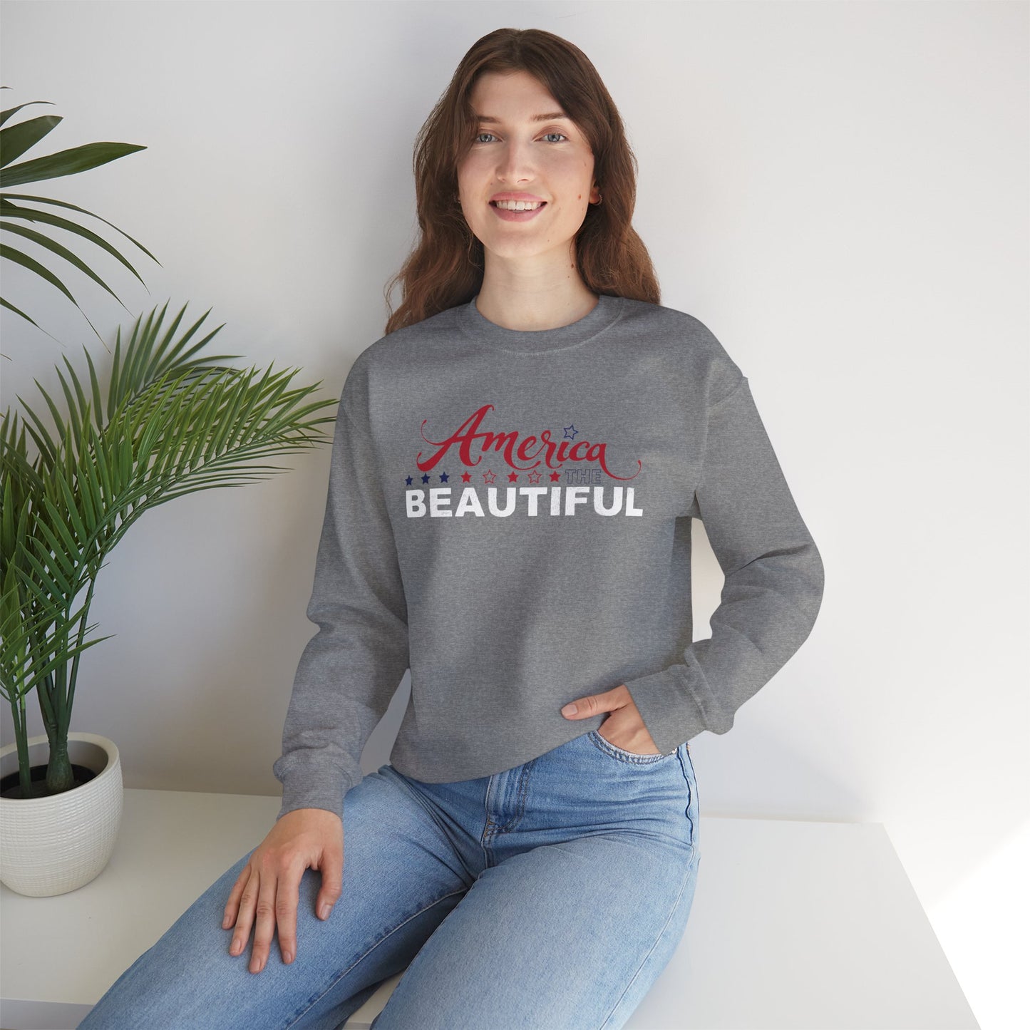 AMERICA THE BEAUTIFUL Unisex Heavy Blend™ Crewneck Sweatshirt