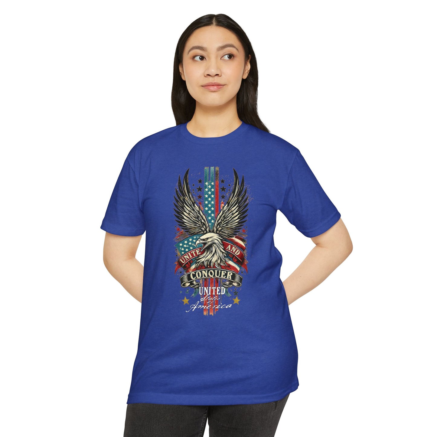 UNITE AND CONQUER  Unisex CVC Jersey T-shirt