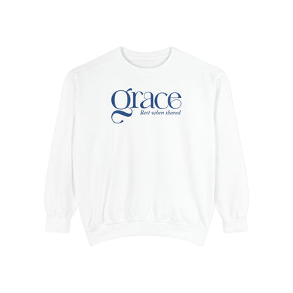 GRACE - BEST WHEN SHARED Sweatshirt - 2 Corinthians 12:9