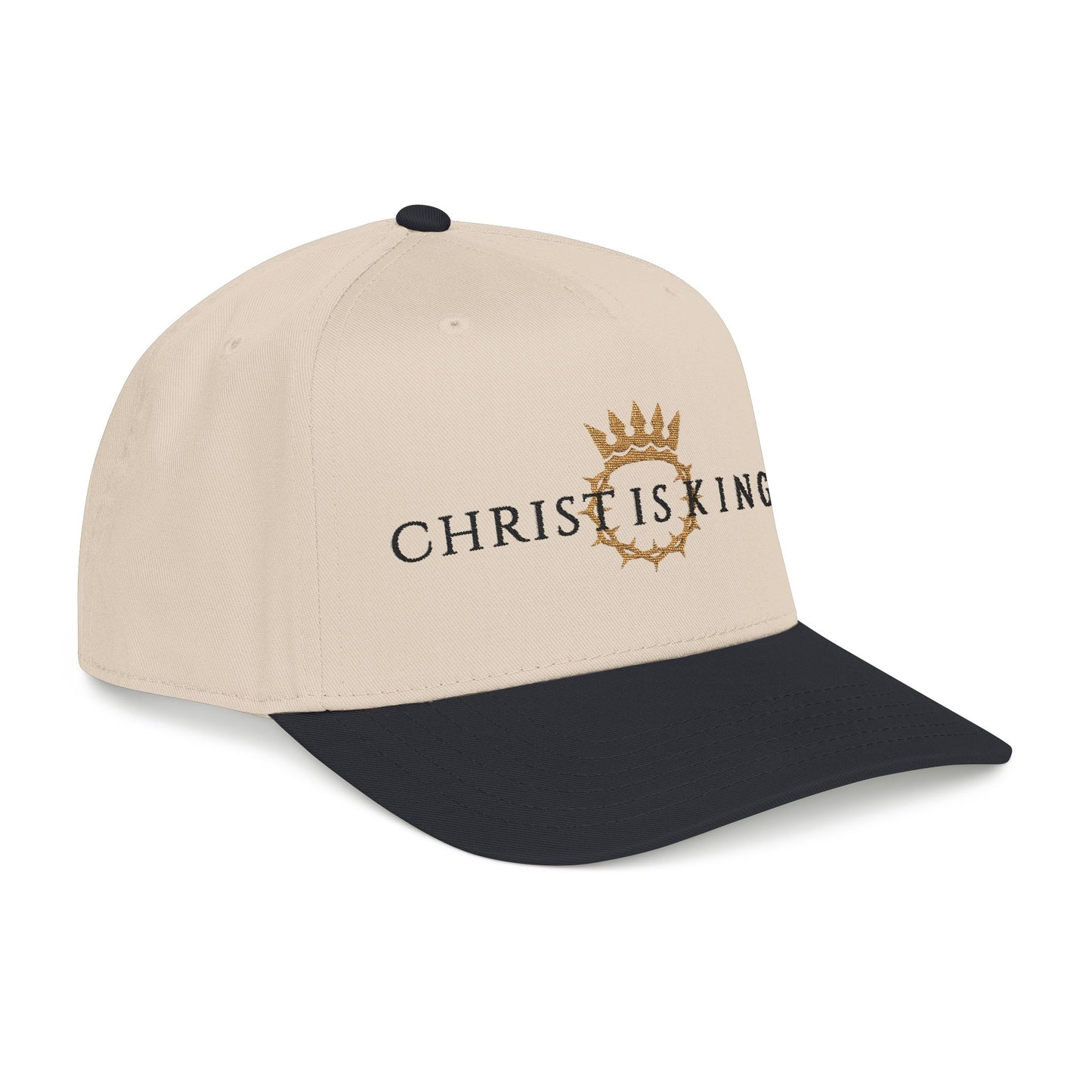 Christ Is King Baseball Cap — Christian Crown Embroidered Hat