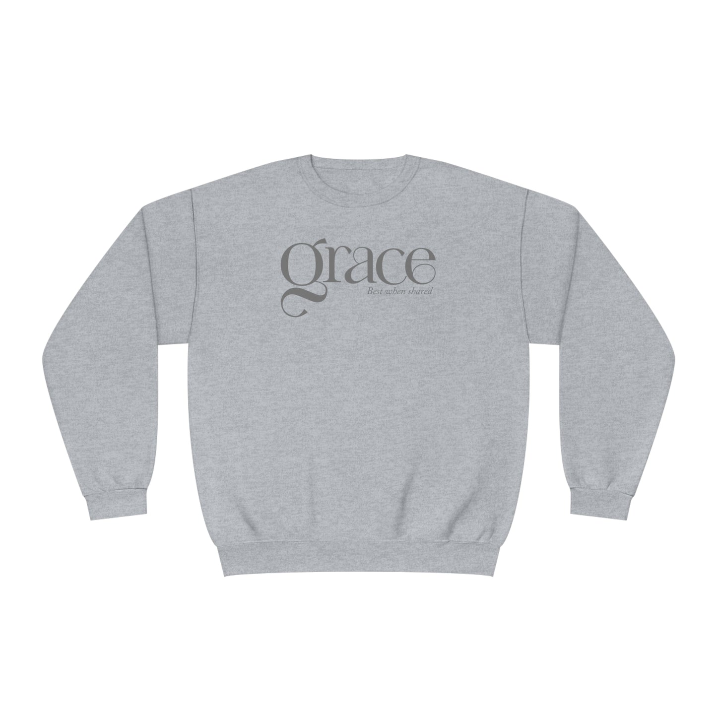 GRACE - BEST WHEN SHARED  Unisex NuBlend® Crewneck Sweatshirt