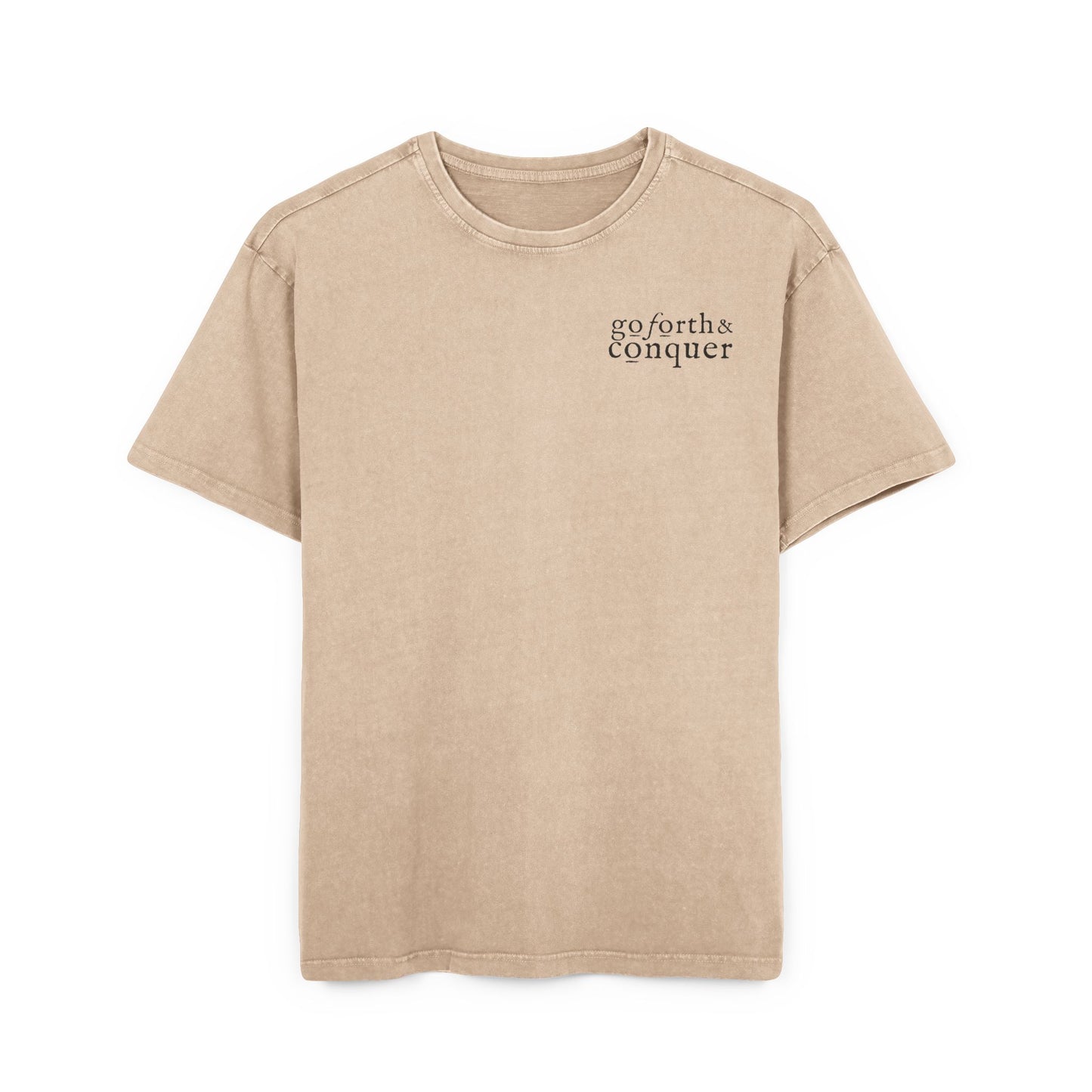 FEARLESS - oversized Acid Washed Tee for Men