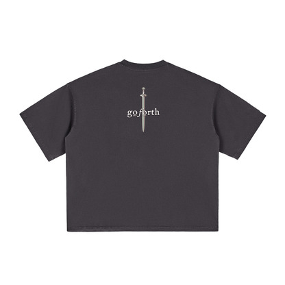 be still,go forth,Final Men's,foght your battles, Exodus 33:3,Christian T-shirt