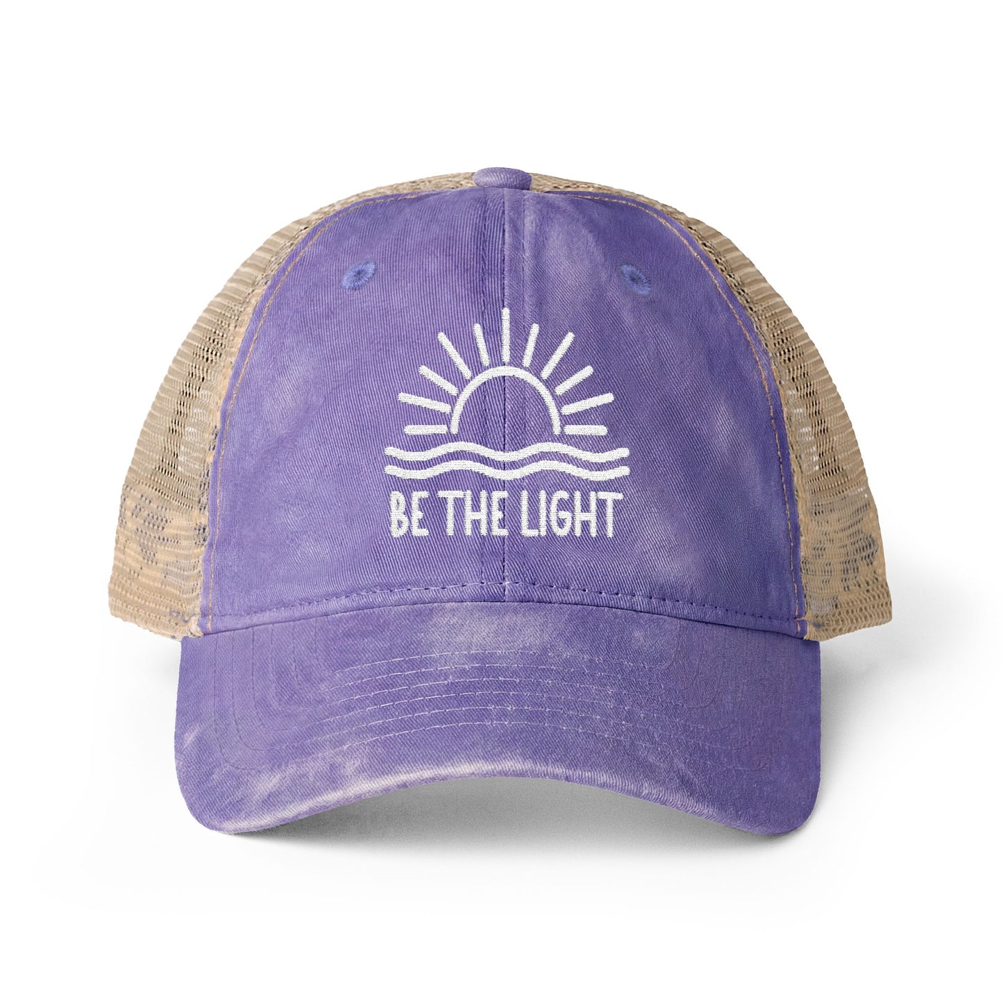 BE THE LIGHT Embroidered Trucker Hat
