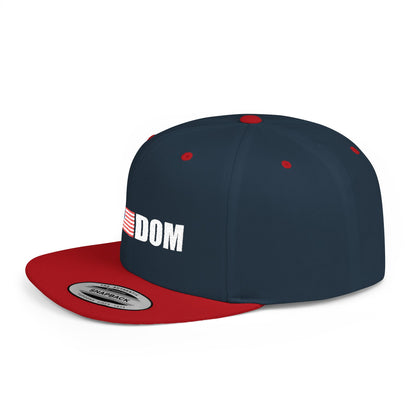 FREEDOM-Inspired Flat Bill Snapback Hat,