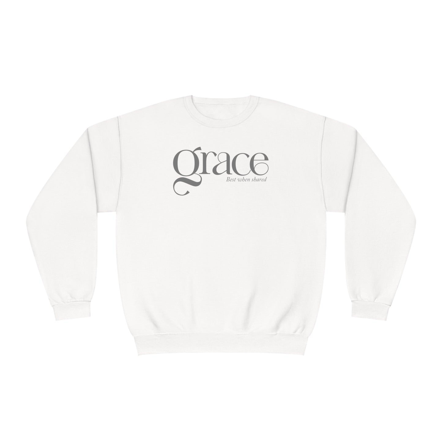 GRACE - BEST WHEN SHARED  Unisex NuBlend® Crewneck Sweatshirt