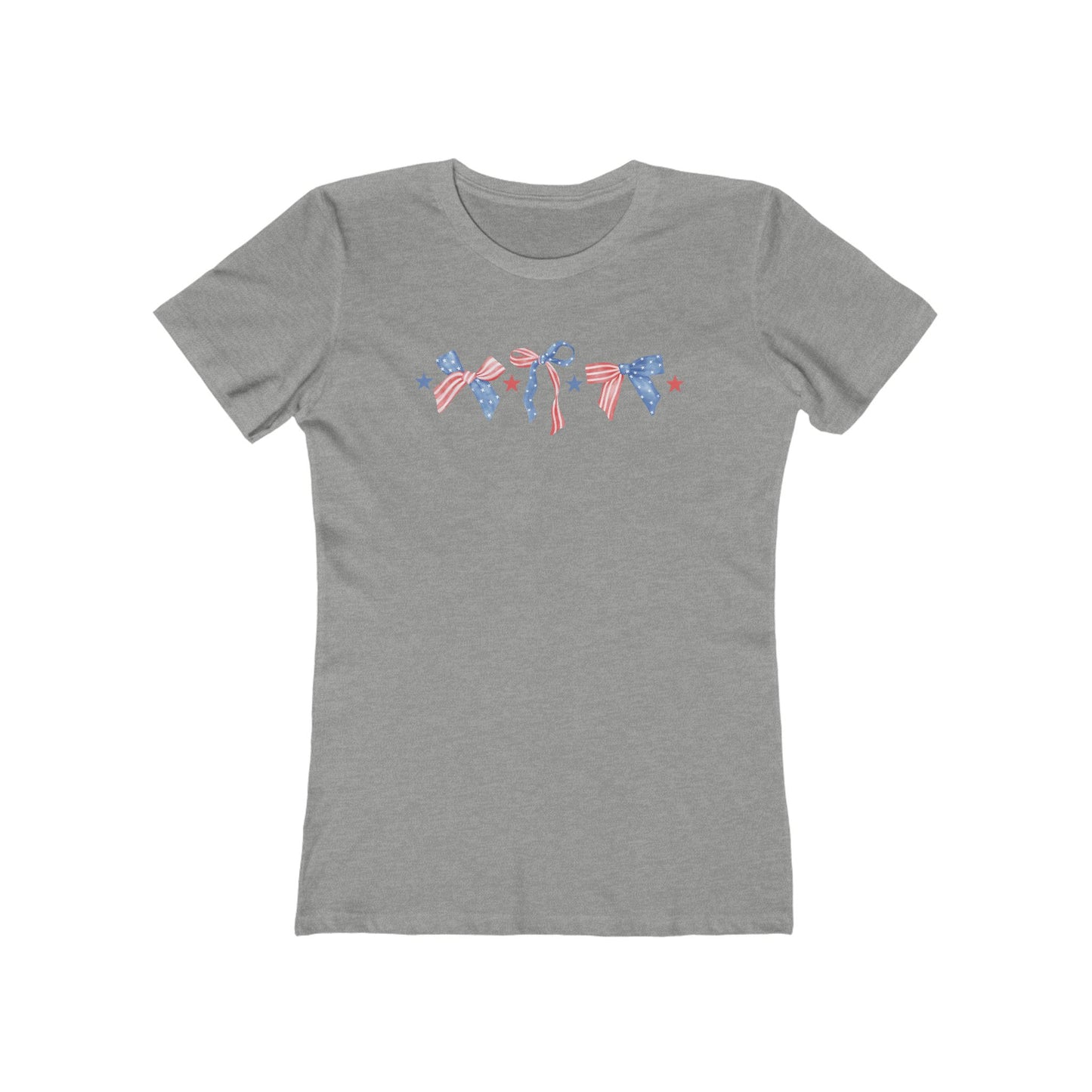 USA PATRIOTIC BOWS  Tee for Women