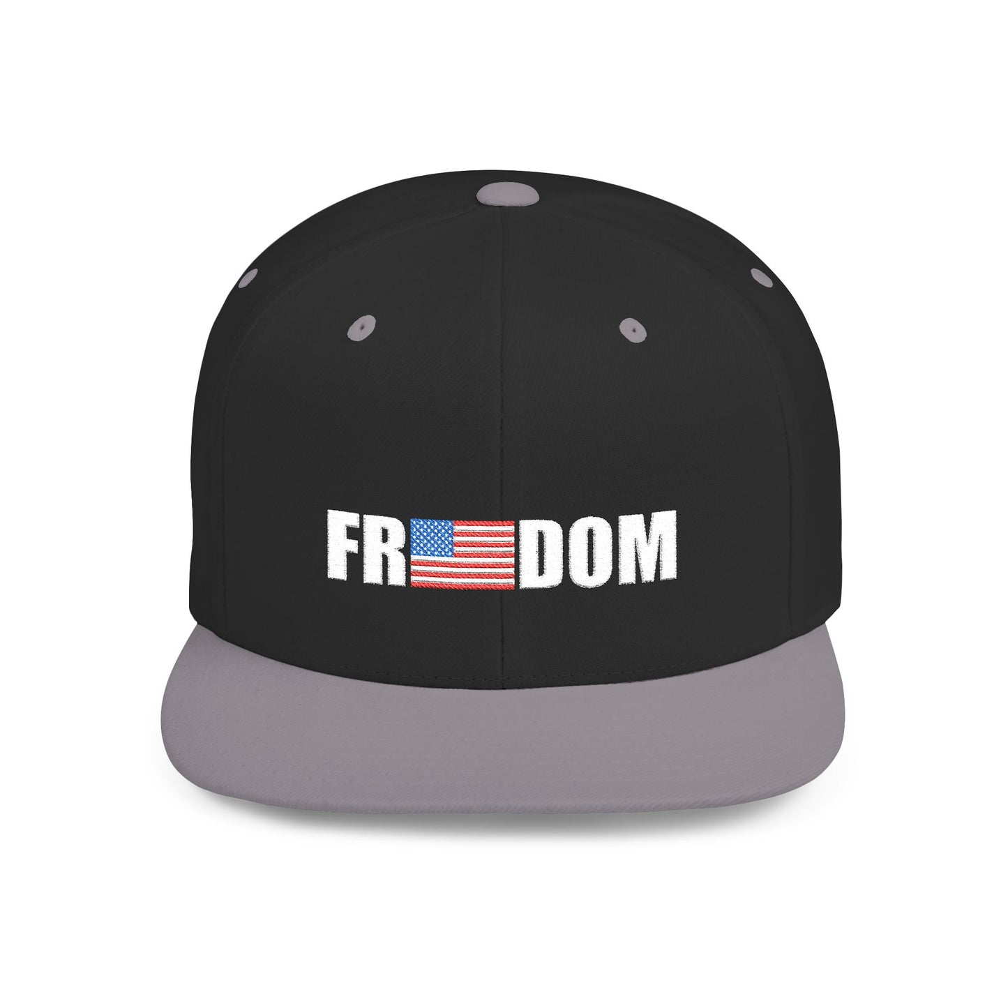 FREEDOM-Inspired Flat Bill Snapback Hat,