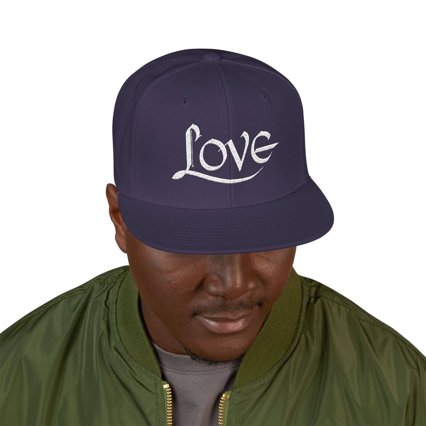 LOVE Embroidered Snapback Hat