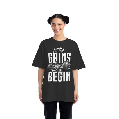 LET THE GAINS BEGIN Beefy-T®  Short-Sleeve T-Shirt