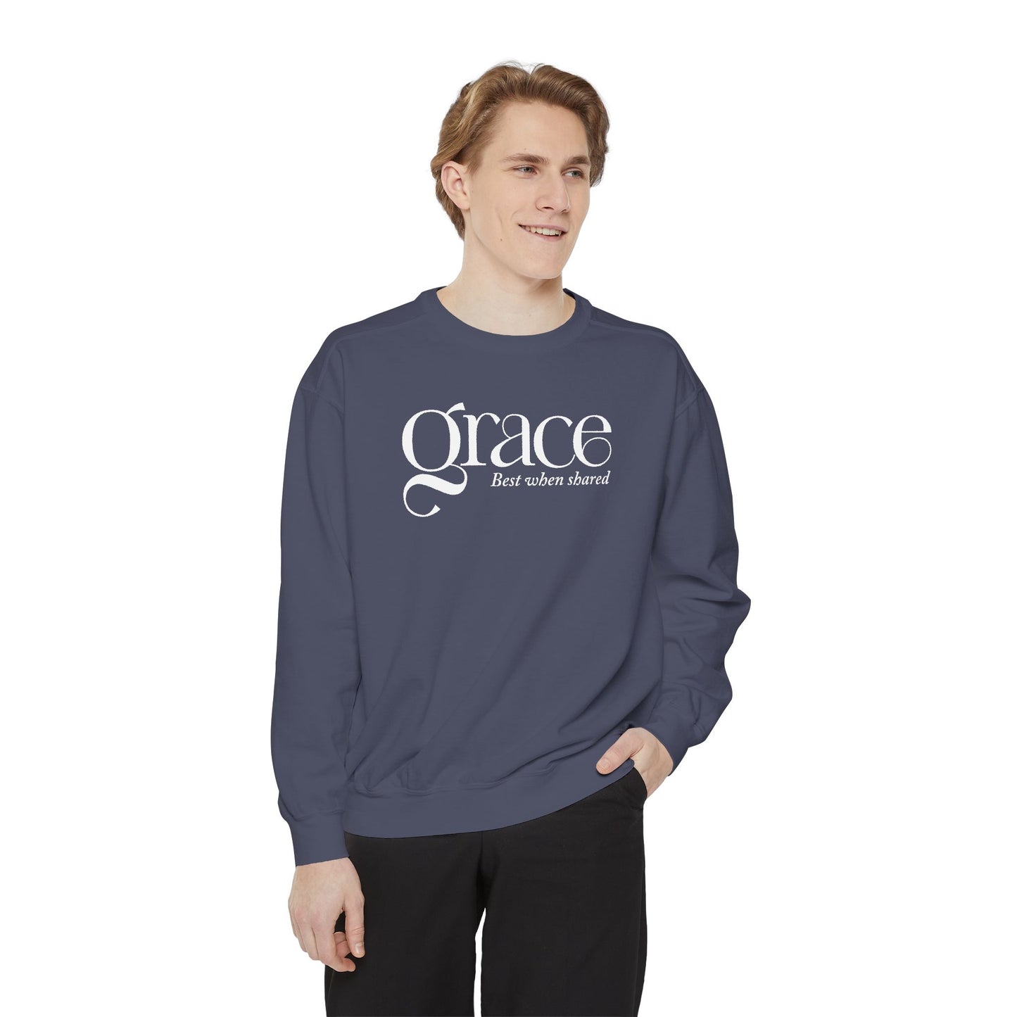 GRACE - BEST WHEN SHARED Sweatshirt - 2 Corinthians 12:9