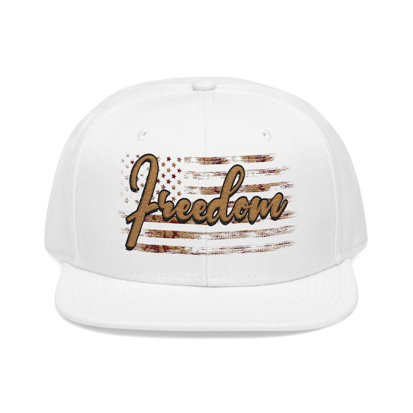 FREEDOM W/ CAMO FLAG Embroidered Snapback hat