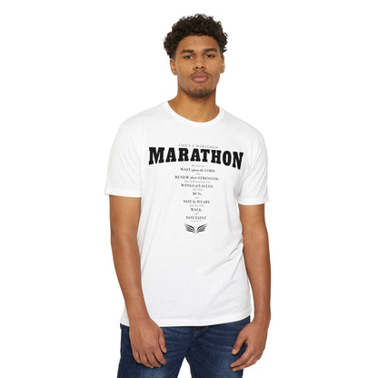 LIFE'S A MARATHON -THEY SHALL RUN AND NOT BE WEARY - TSHIRT