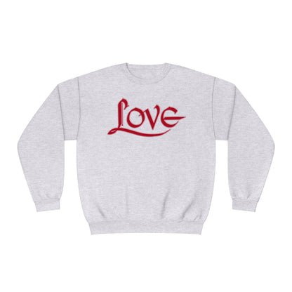 LOVE SWEATSHIRT RED/PINK Unisex NuBlend® Crewneck Sweatshirt